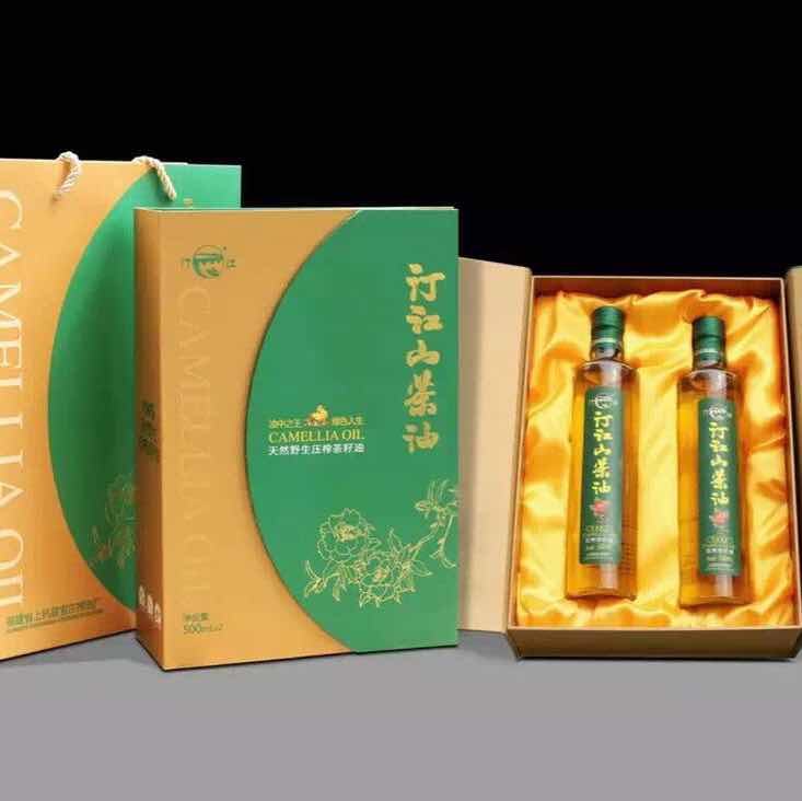 汀江山茶油-礼品油石头像