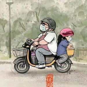 黄昏的路下夕阳照头像