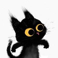 翘胳膊的猫头像