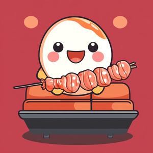 吃烧烤的鱼丸头像