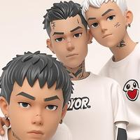 男二号的裸替头像