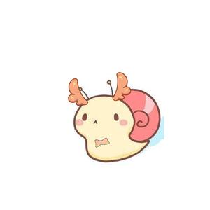 蜗牛背着小鹿角头像