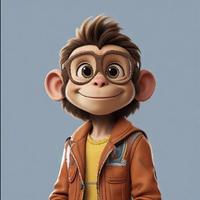 彬彬有礼的胖猴头像