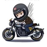 骑摩托的小哥头像