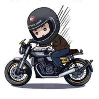 骑摩托的小哥头像