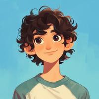 酷爽烟花在拍照头像