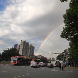 日出后的彩虹头像