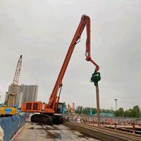 进喜专业钢板做加长伸缩臂大型打桩机头像